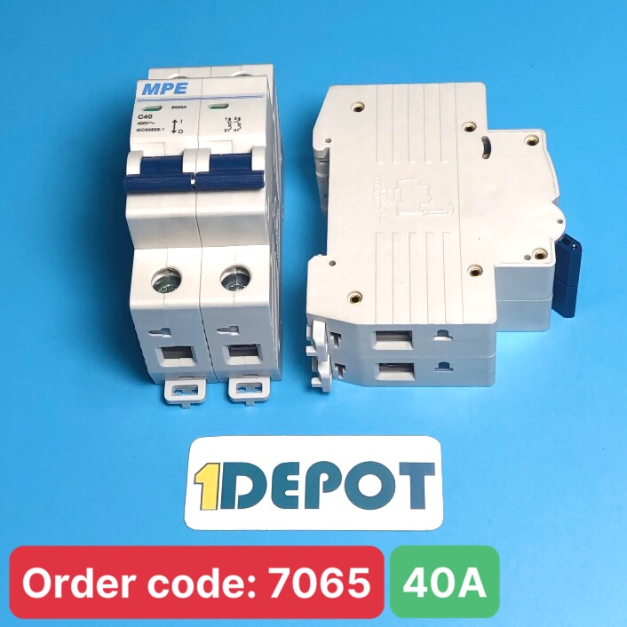 Cầu dao tự động MPE - số cực 2P, dòng định mức In 40A, Icu 6kA - MP6-C240
