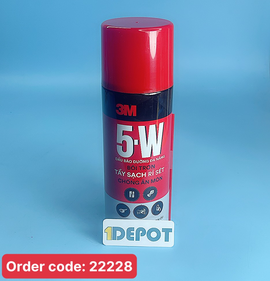 Chai xịt bôi trơn, chống rỉ sét 3M 5W, dung tích 310gr, 1 thùng/12 chai