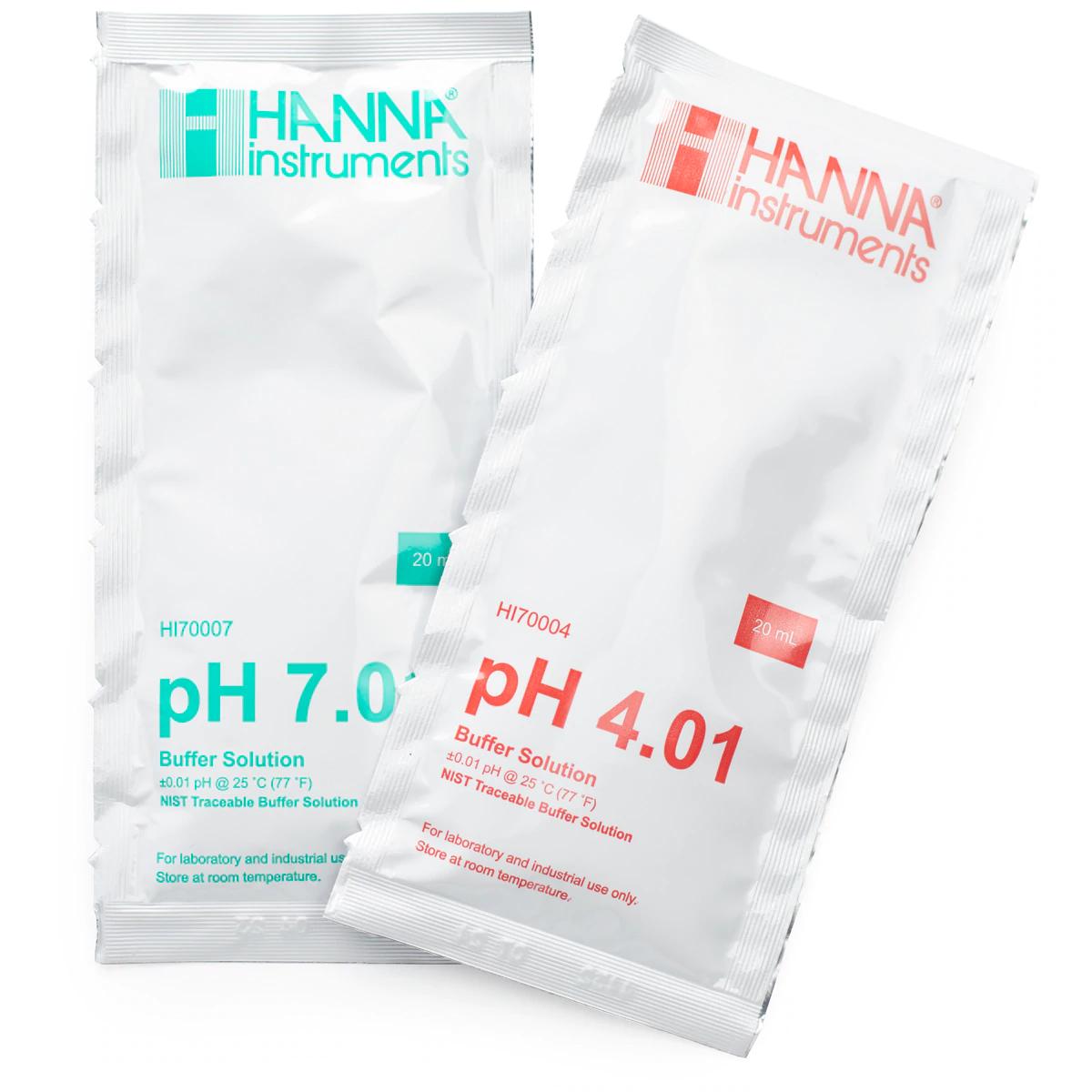 Chất chuẩn đo pH 4.01 Hanna HI70004P, 25x20ml/hộp