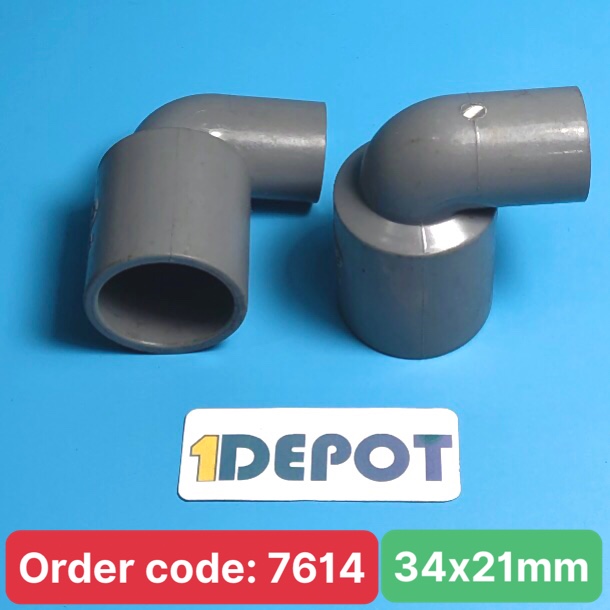 Co 90° rút 34 x 21 D Nhựa Bình Minh