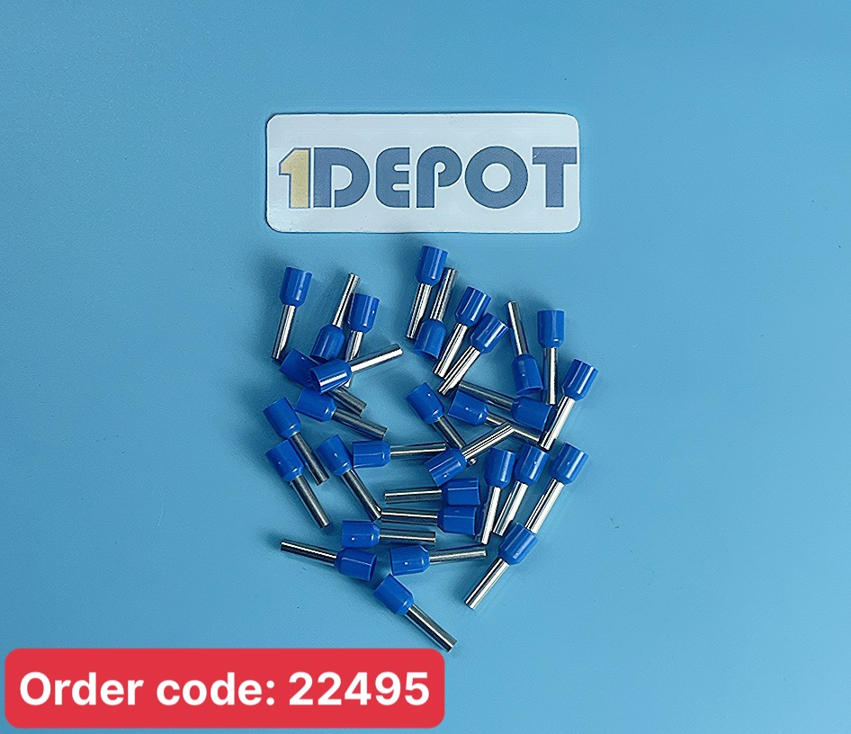 Đầu Cos pin rỗng đơn cho dây 0.5mm2 bọc nhựa ( 100 cái/ gói)