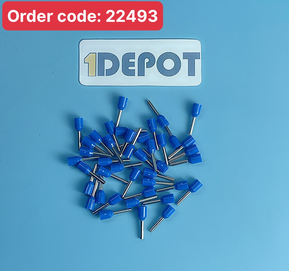 Đầu Cos pin rỗng đơn cho dây 1.5mm2 bọc nhựa ( 100 cái/ gói)