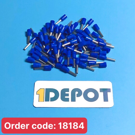 Đầu cos pin rỗng E1508 tiết diện cáp sử dụng 1.5mm2