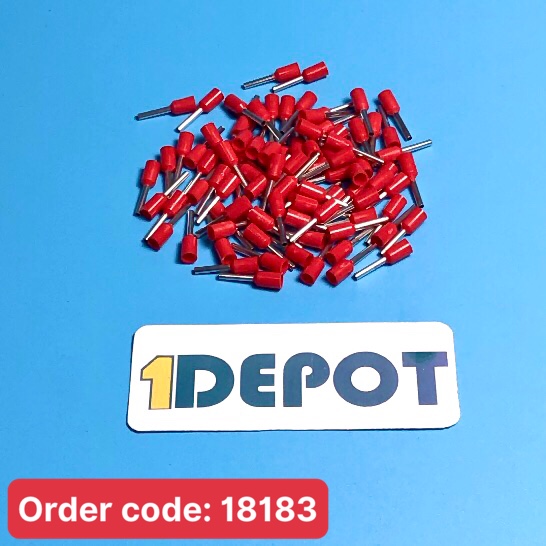 Đầu cos pin rỗng E7508 tiết diện cáp sử dụng 0.75 mm2