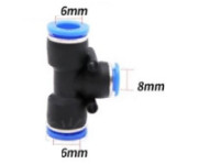 Đầu nối nhanh chữ T EPEW 8-6 EASUN