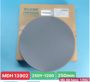 Giấy mài mẫu có keo dính Herzog 250Y-1200, đường kính 250mm, độ mịn grit #1200, 1 hộp/100pc