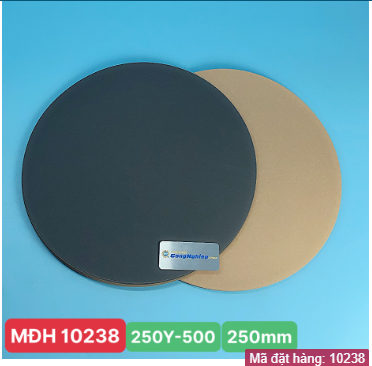 Giấy mài mẫu có keo dính Herzog 250Y-500, đường kính 250mm, độ mịn grit #500, 1 hộp/100pc
