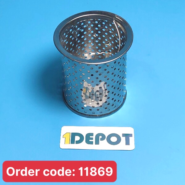 Lọc rác tròn lỗ lọc inox loại dài 11cm