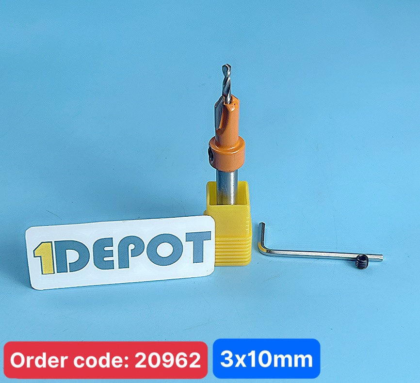 Mũi khoan gỗ 2 tầng mồi lỗ 3*10mm