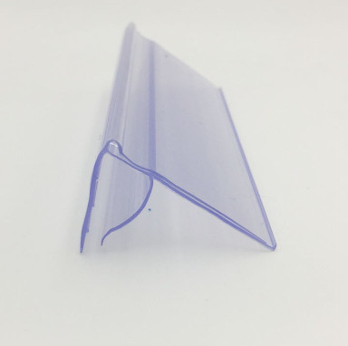 Nẹp nhựa cài giá siêu thị màu trong suốt dài 10x4cm