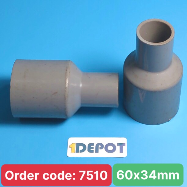 Nối rút trơn 60 x 34 D Nhựa Bình Minh