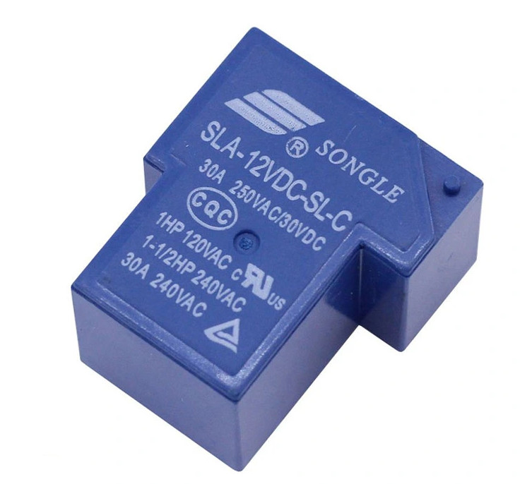 Relay Songle SLA 30A-12VDC-SL-C 6 Chân Màu Xanh