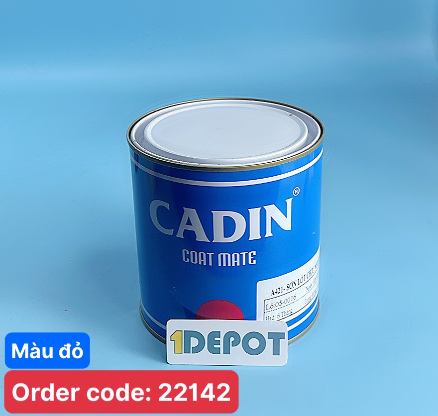 Sơn lót chịu nhiệt Cadin 200°C,A421 1TP , màu đỏ(1kg/lon)
