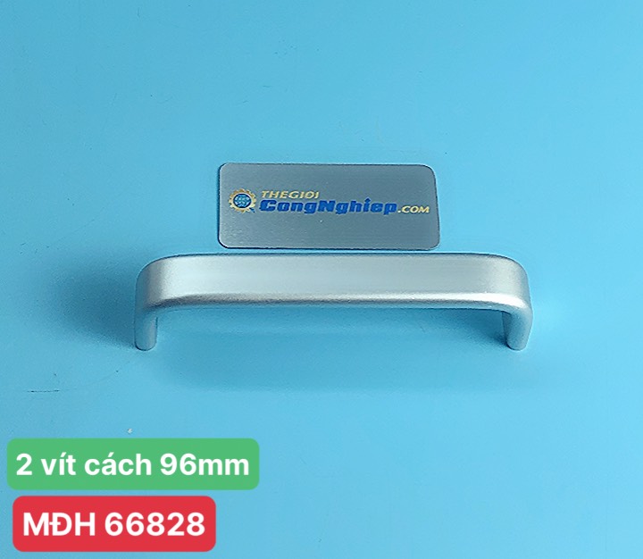 Tay nắm tủ nhôm NK305N-96N (2 vít cách 96mm, Màu Nhôm Mờ)