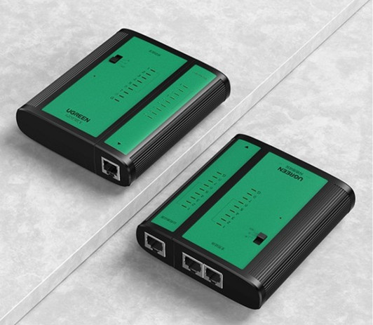 Thiết bị test tín hiệu RJ11, RJ45 dây mạng, dây điện thoại Network Cabe Tester Ugreen 10950