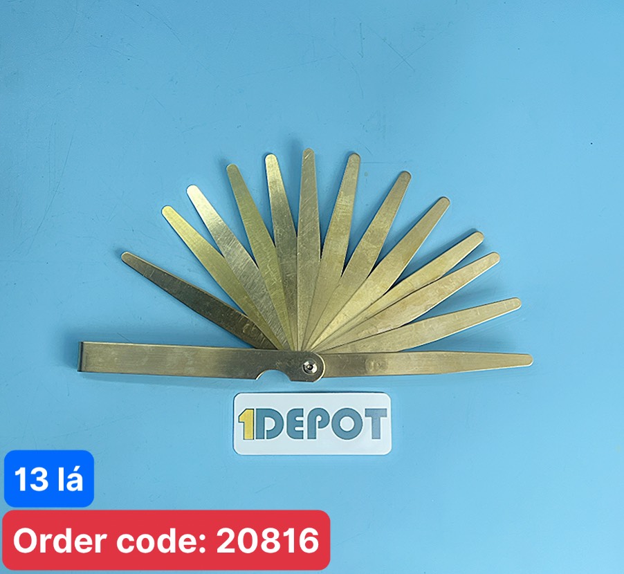 Thước căn lá đồng đo khe hở Vogel 414105 dải đo 0.05 - 1.0mm, 13 lá