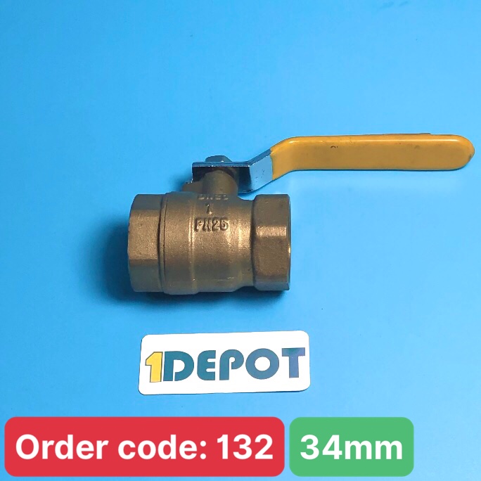 Van bi đồng tay gạt phi 34 Minh Hòa PN16 1 inch MBV