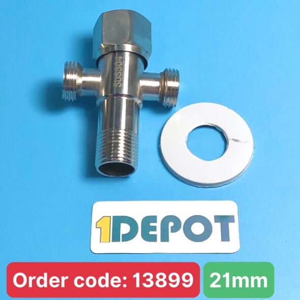 Van T Ø21mm, chất liệu inox 304 Luco