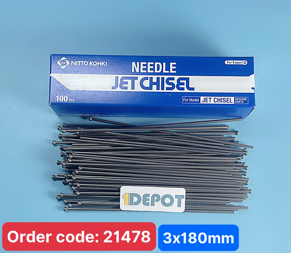 Bộ đũa đánh gỉ 3x180mm Nitto-Kohki TB11055-0 (mã PN cũ TA98782), 1 bộ/ 100 cái