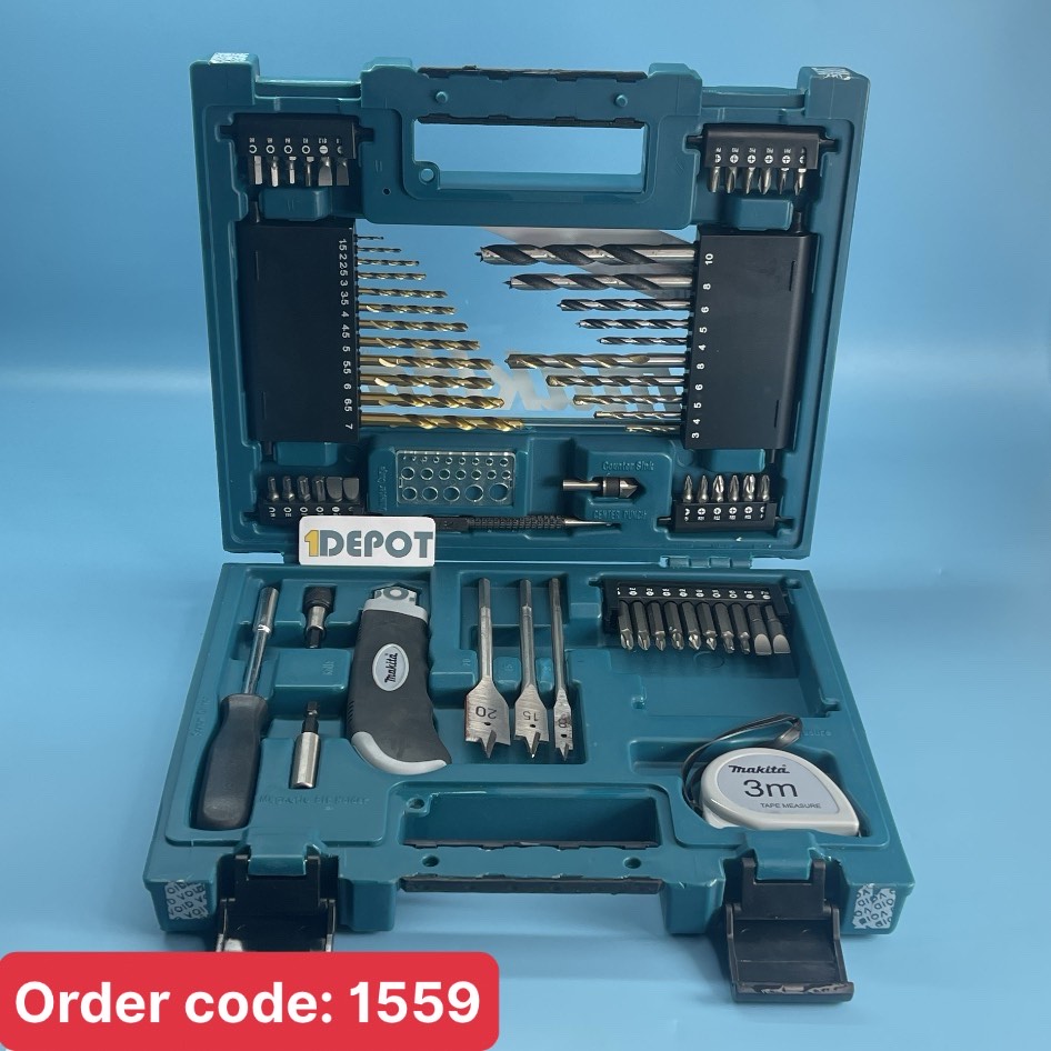 Bộ phụ kiện mũi khoan và vít 71 chi tiết Makita D-33691