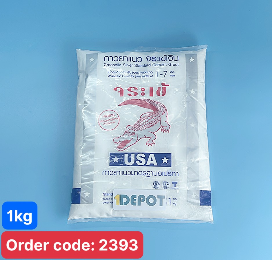 Bột keo chà ron con cá sấu crocodile silver 1kg