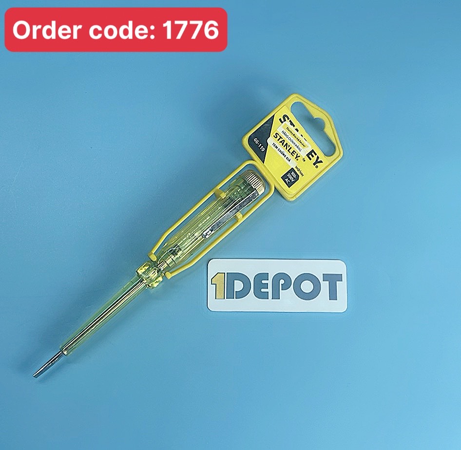 Bút thử điện Stanley 66-119, nguồn điện 100V~500V.