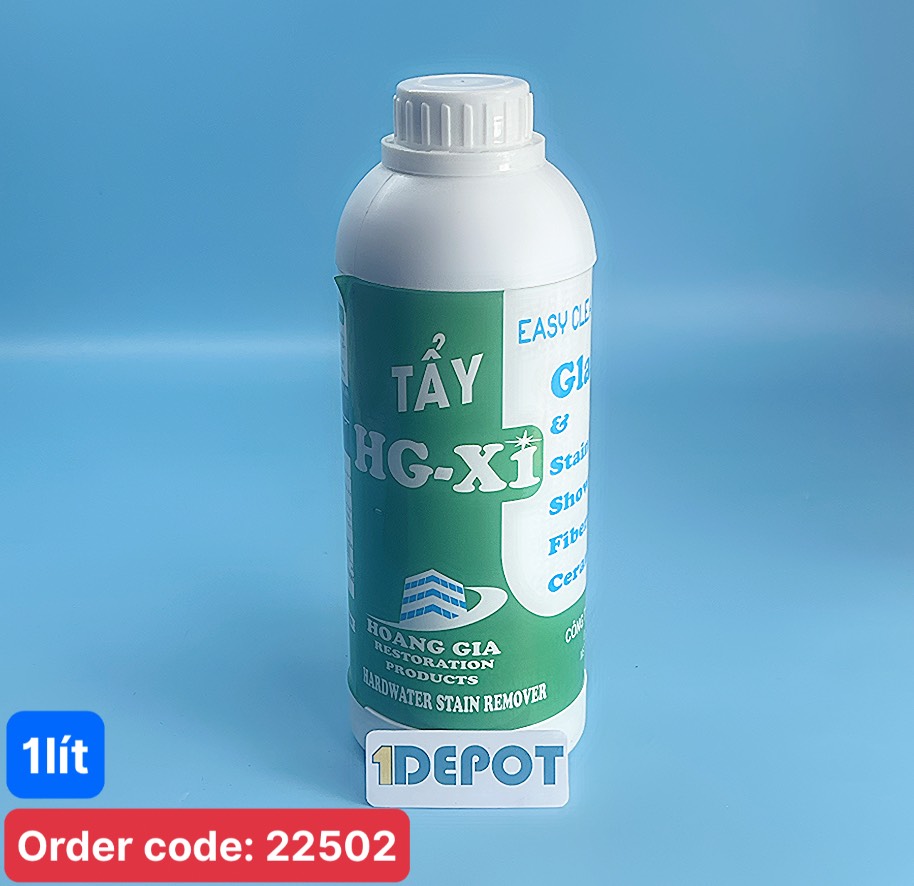 Dung dịch siêu tẩy ô mốc kính xe Hoàng Gia HG X1 1000ML (Trắng)