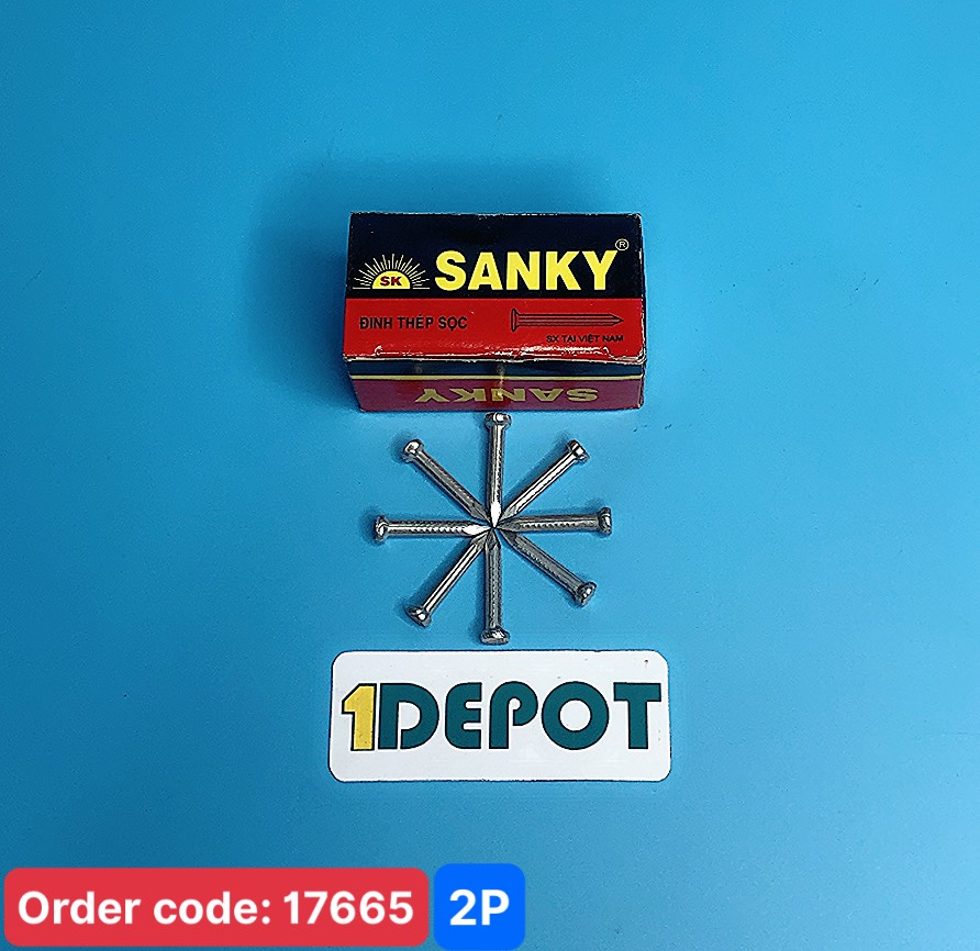 Hộp 50g Đinh thép trắng 2P