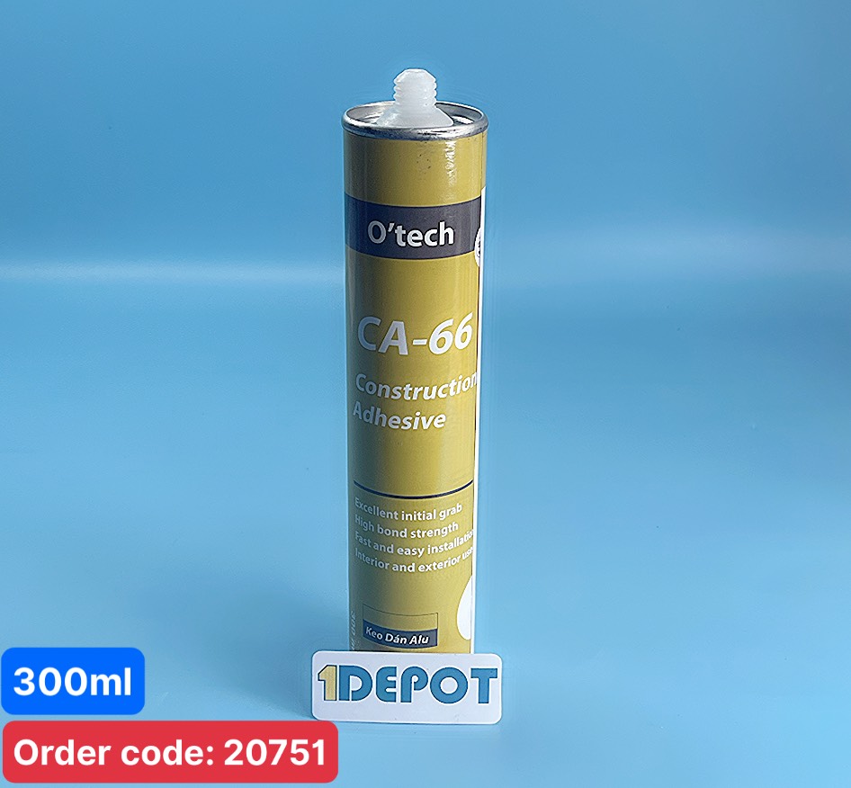 Keo dán xây dựng đa năng OTECH CA-66 300ml màu be nhạt