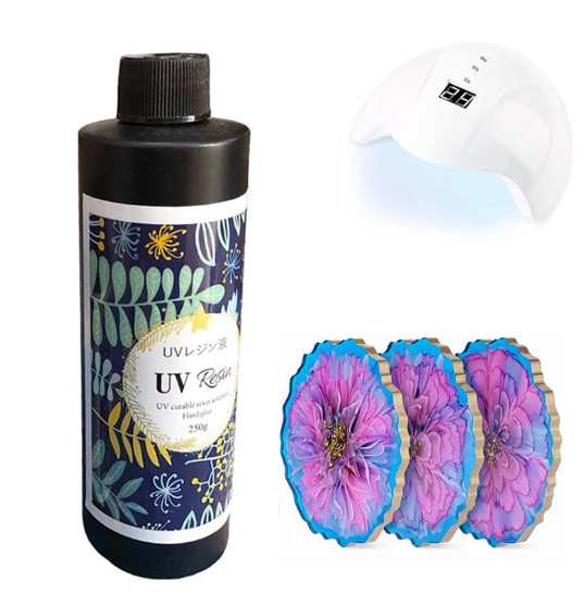 Keo Epoxy resin uv, keo uv nhanh khô trong suốt ( cứng ) - 250g