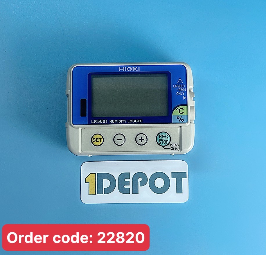 Nhiệt ẩm kế tự ghi Hioki LR5001, dải đo nhiệt độ 40.0 đến 85.0 °C, dải đo độ ẩm 0 đến 100 % rh