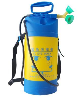 Bình rửa mắt khẩn cấp 5 lít, có đồng hồ áp suất