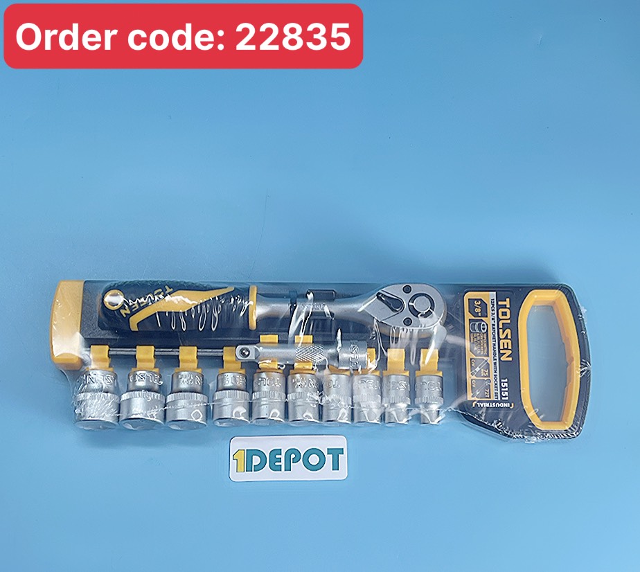 Bộ đầu tuýp tự động 12 món Tolsen 15151