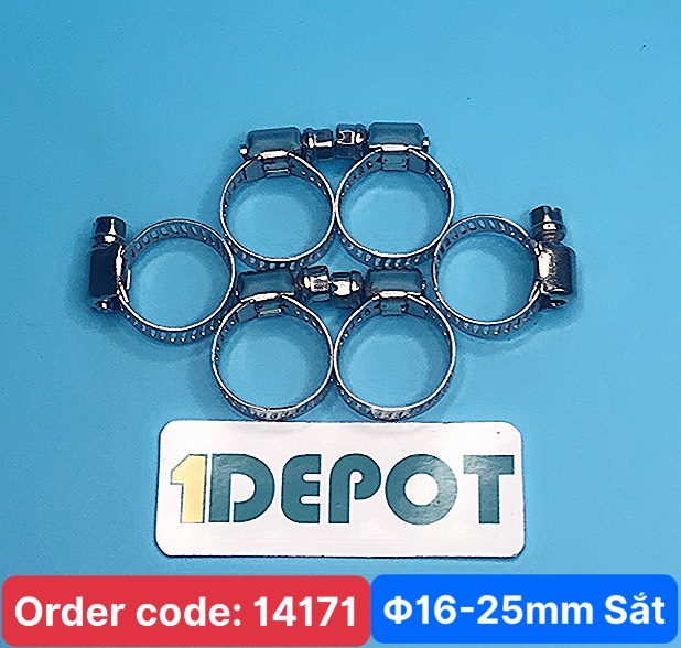 Đai xiết ống cỡ 16-25, bán lẻ hoặc 100 cái/ gói