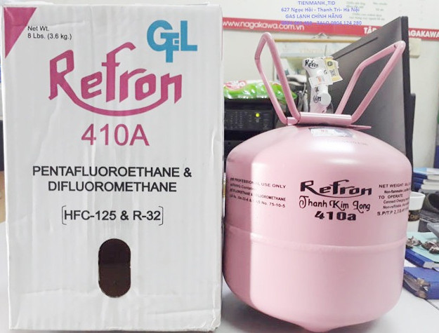 Gas lạnh R410A bình 3,6kg Refron Ấn Độ