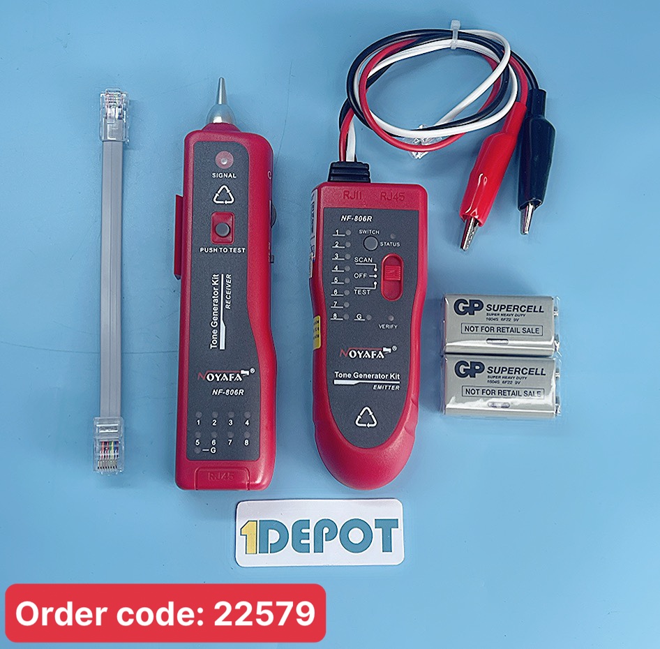Máy dò, test dây mạng RJ45/RJ11 NF806R  Noyafa