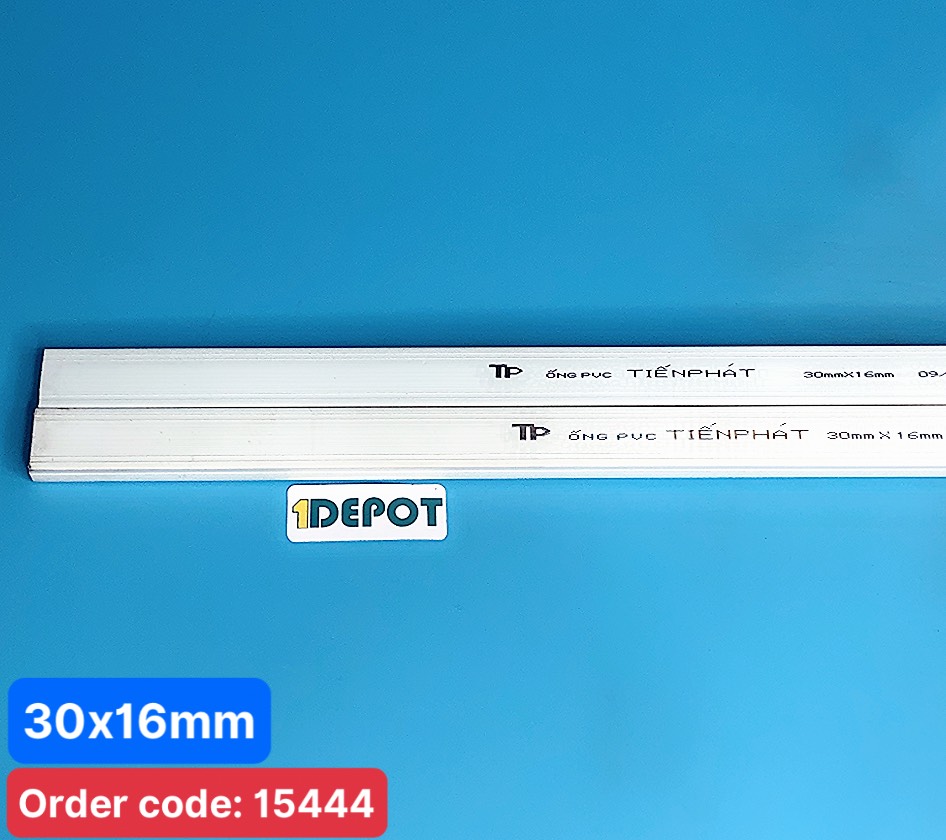 Nẹp nhựa vuông luồn dây điện 3P Tiến Phát V30/1 ( V3p ), cây dài 1m7