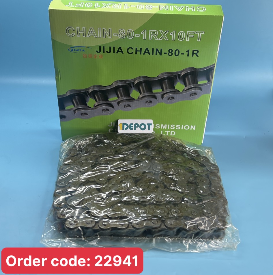 Xích công nghiệp 80-1R*10FT JIJIA, hộp 3m