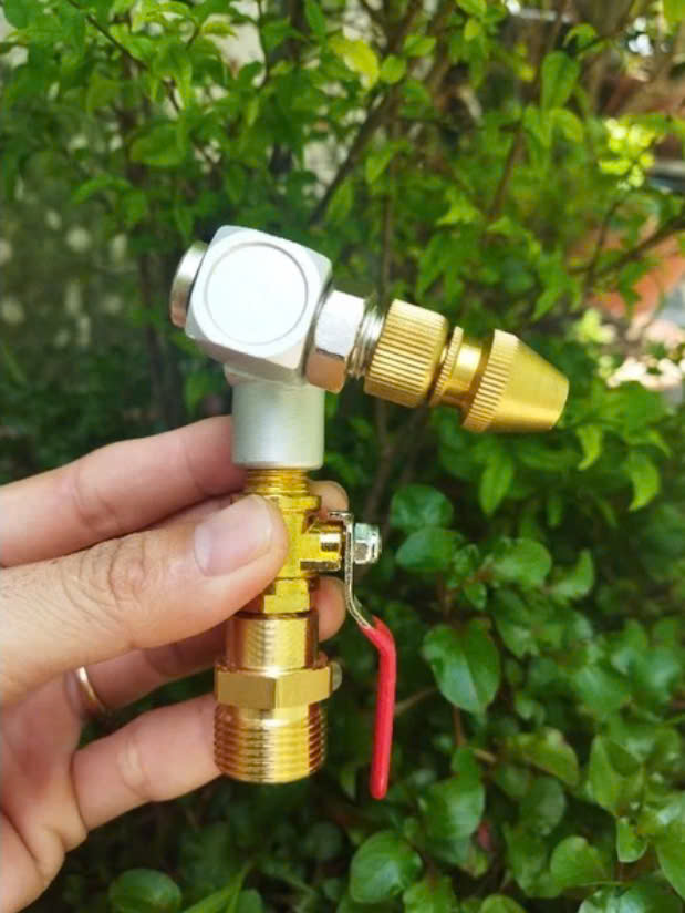 Bộ béc rửa máy lạnh 360 độ, có chỉnh tia