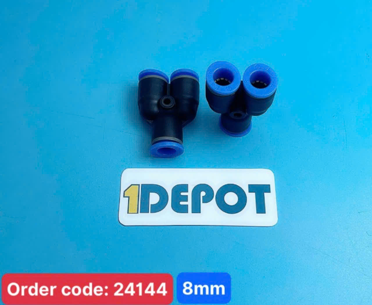 Đầu nối khí nén chữ Y phi 8 mm EASUN