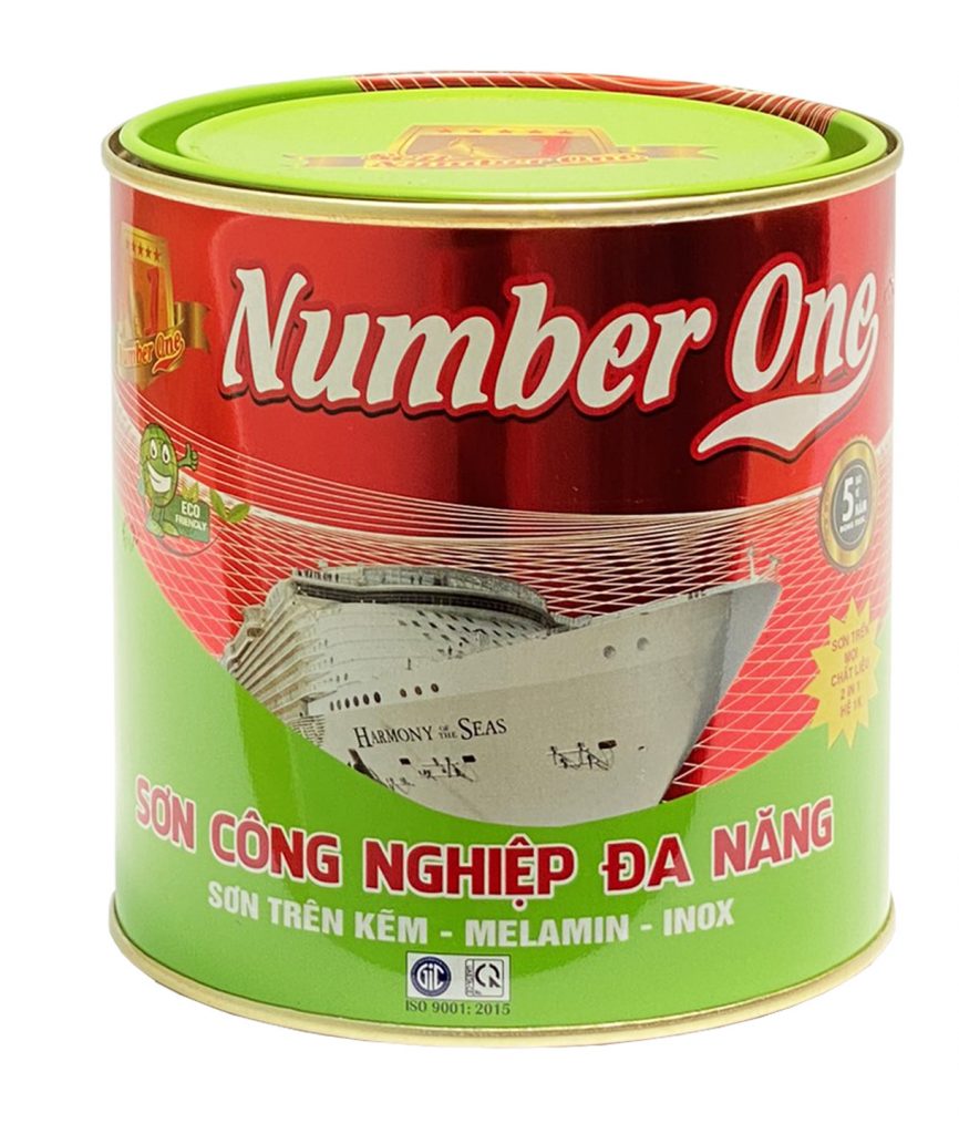 Sơn number one  SD-028 màu vàng (lon 2,7 lit)