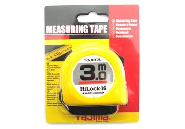 Thước cuộn thép Tajima H6P30MW chiều dài 3m, Lưỡi thước rộng 16mm