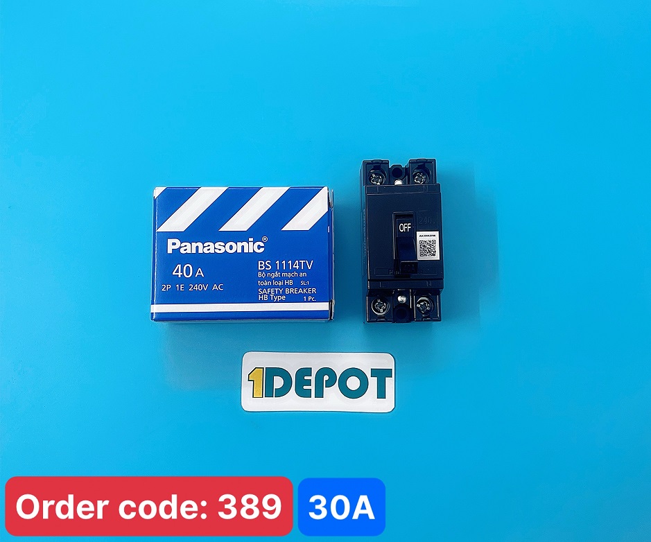 Bộ ngắt mạch an toàn HB, CB cóc 30A Panasonic BS1113TV