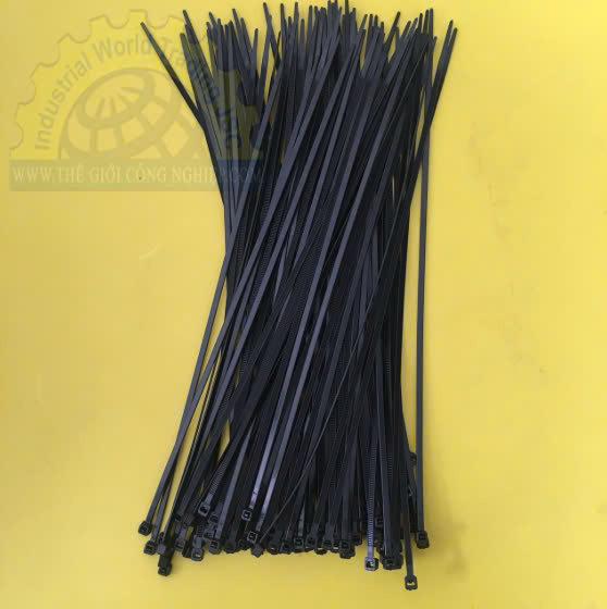 Dây rút nhựa màu đen 4x150mm (rộng 3.6mm dài 150m), 100 sợi/gói