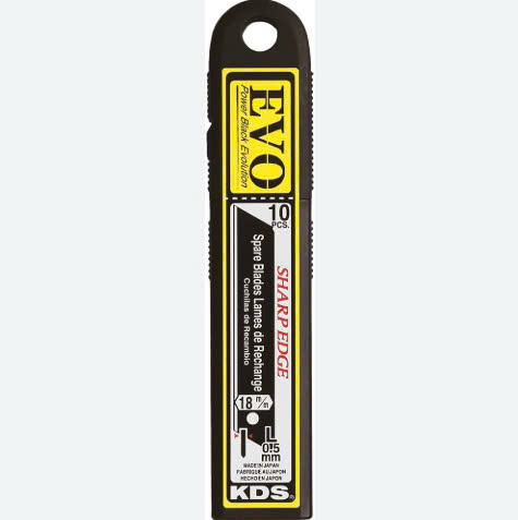 Lưỡi dao không đốt 18mm KDS LB-10BNL, 10 lưỡi/hộp