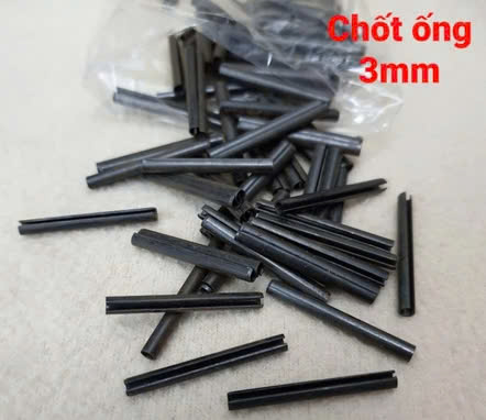 Chốt ống C xẻ rãnh chất liệu thép phi 3 dài 16mm, 100c/gói