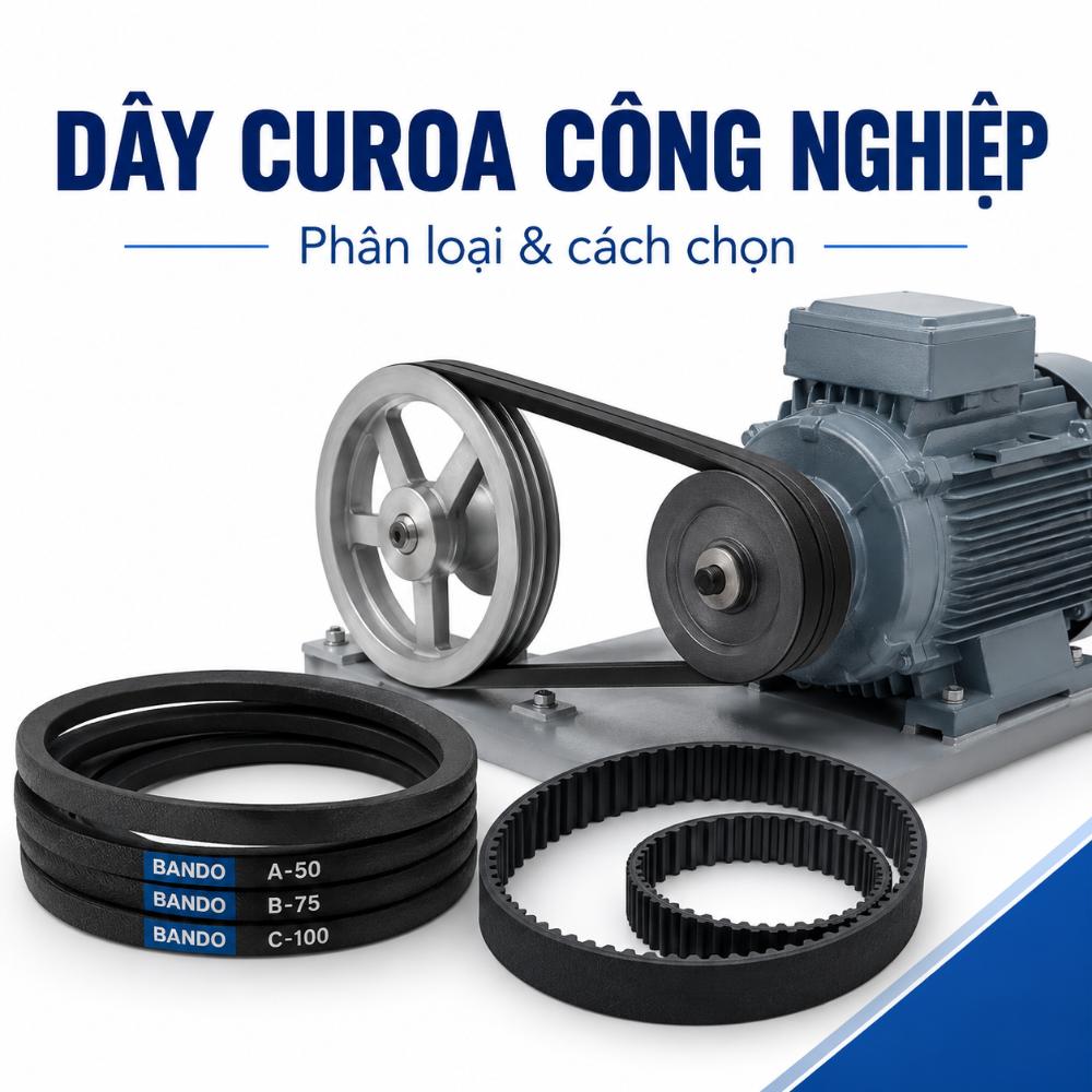 Dây Curoa Công Nghiệp: Phân Loại Và Cách Chọn Đúng