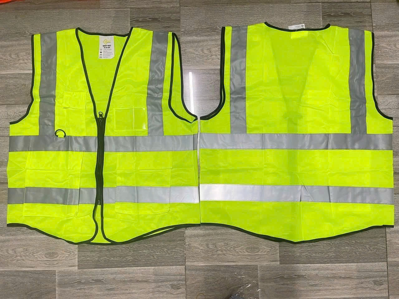 Áo gile phản quang vải lưới, màu xanh chuối