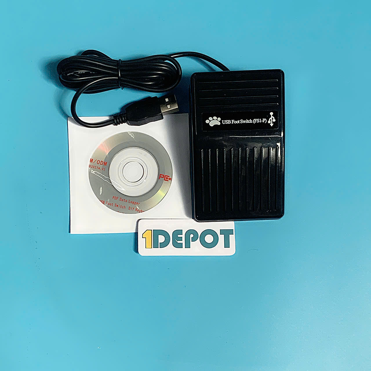 Bàn đạp điều khiển chân USB FS1-P, dây USB dài 2m