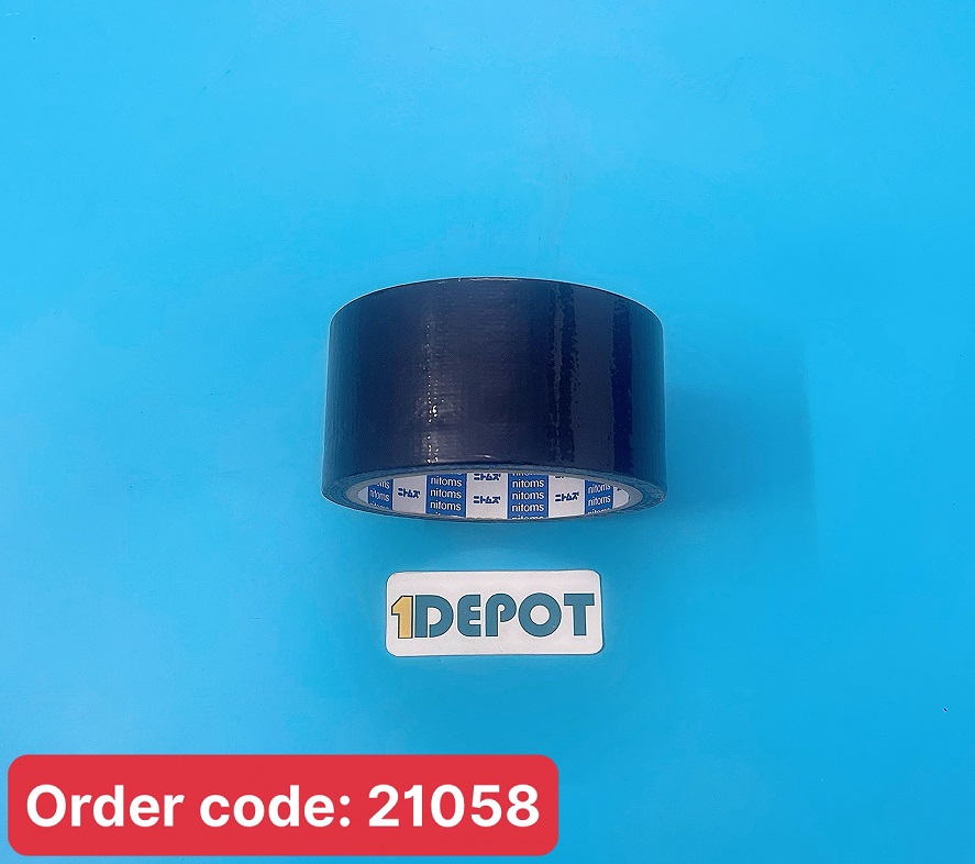 Băng keo vải Đen 4.8F, dài 10m, 4 cuộn/cây, 25 cây/bao